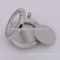 Latest new 17mm round silver stainless steel plates fir for 25mm locket